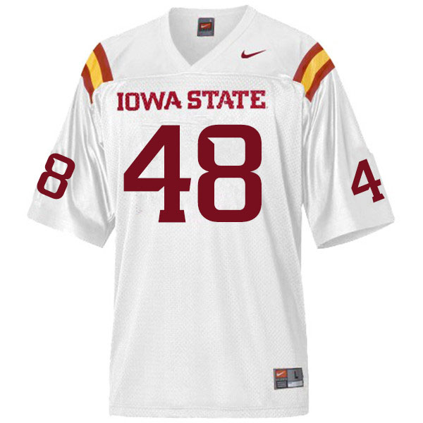 Iowa State Cyclones Men's #48 Benjamin Dunkleberger Nike NCAA Authentic White College Stitched Football Jersey XE42A24VY